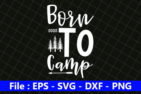 Born to Camp: A Versatile Embroidery Design for Creative Projects