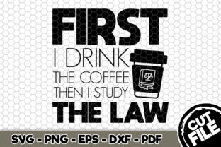 First I Drink the Coffee then Study Law Embroidery Review